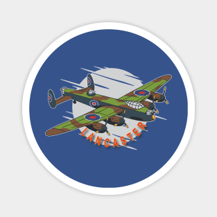 Lancaster Bomber Cartoon Magnet